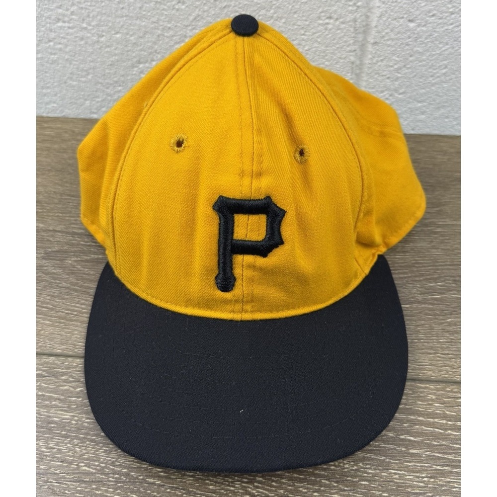 PITTSBURGH‎ PIRATES MLB ROMAN COOPERSTOWN WOOL FITTED CAP HAT Vtg 7 3/8 *READ*